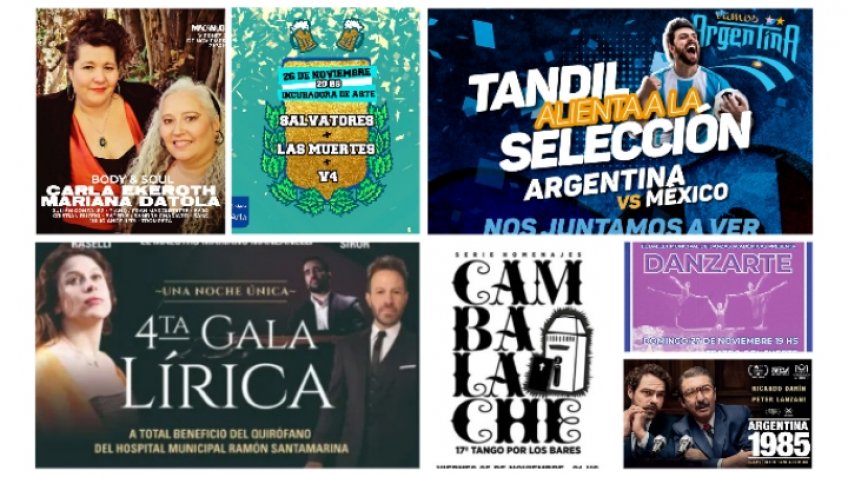 La agenda del fin de semana